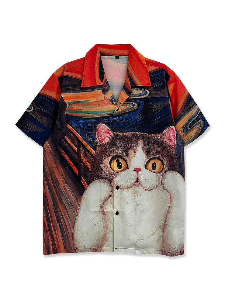 Vintage Style Retro Cartoon Printed Shirt