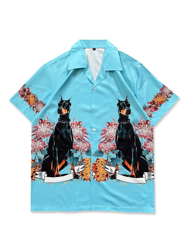 Vintage Style Retro Cartoon Printed Shirt