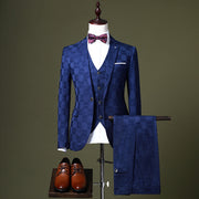 Young Handsome Groom Wedding Suit