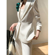 White Suit Outer Coat Suit Temperament Female