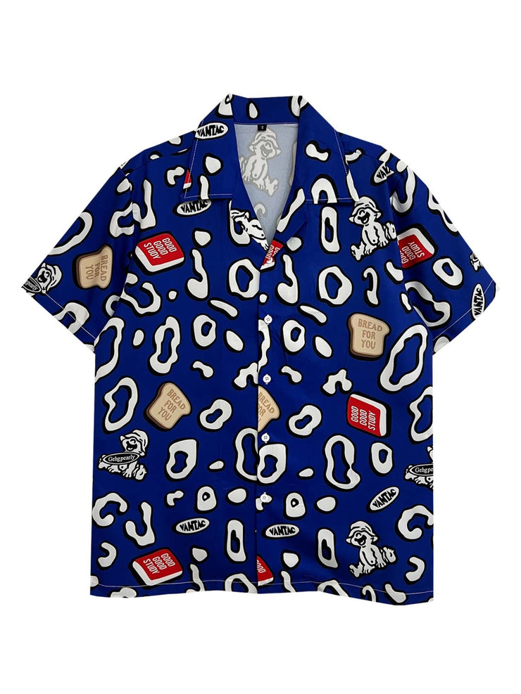 Vintage Style Retro Cartoon Printed Shirt