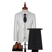 Men's Jacquard Suit Wedding Dress Suit