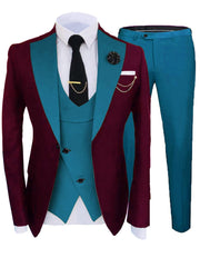 Men's Three-piece Suit Wedding Sina Best Man Suit